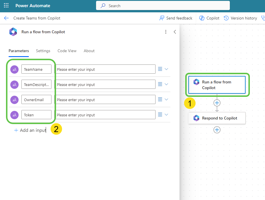 Add Text Inputs